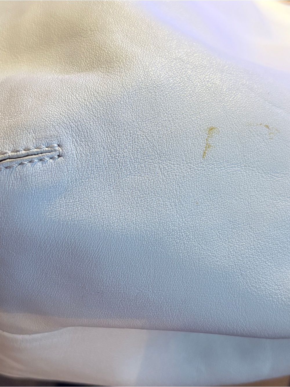 Vintage Coach 13733 Ivory Leather Large Tote Shoulder Bag Taupe Trim - Picture 14 of 16